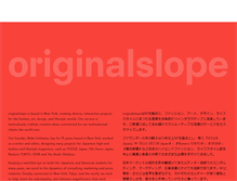 Tablet Screenshot of originalslope.com